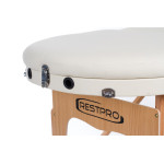 RestPro Vip Oval 3 Cream PU Κρεβάτι "PRO" Μασάζ Φυσικοθεραπείας Αισθητικής Βαλίτσα